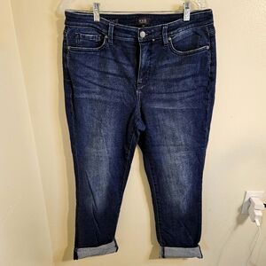 NYDJ Sheri Slim Cuffed Blue Jeans Women's Size 12